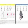 imagechouyatou Womens Houndstooth Notched Collar Double Breasted Overcoat Plaid Wool Blend Long Trench CoatBlack
