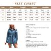 imagechouyatou Womens Single Breasted Belted Wool Coat Midi Long Trench Pea Coat Shacket JacketBlue