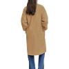 imagechouyatou Womens Winter Double Breasted Wool Coat Business Casual Notch Lapel Midi Long Winter Trench CoatKhaki