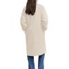 imagechouyatou Womens Winter Double Breasted Wool Coat Business Casual Notch Lapel Midi Long Winter Trench CoatOffwhite