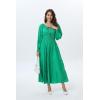 imageWomens 2024 Fall Casual Long Sleeve Square Neck Elastic High Waist Flowy Tiered Aline Maxi DressForest