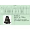 imagechouyatou Womens Beautiful HollowOut Floral Lace High Waisted ALine Midi Long SkirtRed