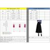imagechouyatou Womens Elegant A Line Pleated Wool Skirt Swing High Waist Midi Long Skirt with PocketsGrey
