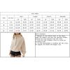 imagechouyatou Womens Fall Casual Half Zip Hoodie Long Sleeve Oversized Drawstring Hooded Pullover Sweatshirt TopsApricot