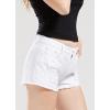 imagechouyatou Womens Perfectly Fit 5Pockets Ripped Denim Jean Shorts US 20 White