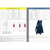 imagechouyatou Womens Summer Casual ALine Flared High Waist Long Jean Skirt Pleated Fishtail Maxi Denim SkirtBlue