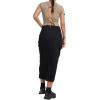 imagechouyatou Womens Summer Fashion Long Y2k Cargo Skirt ALine Midi Skirt with Cargo PocketsBlack