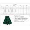 imagechouyatou Womens Versatile Lace Up High Waist ALine Plaid Mini Skater SkirtRed