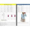 imagechouyatou Womens Fall Casual Notch Lapel Denim Blazer Suit Button Down Business Office Slim Fit Jean JacketLight Blue