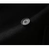 imagechouyatou Womens Fall Winter Knit Splicing Lapel Overcoat Mid Long Double Breasted Pea Coat Wool Blend Trench CoatBlack