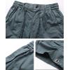 imagechouyatou Mens Drawstring Waist Big Pocket Beach Flat Front Summer Chino Shorts