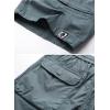 imagechouyatou Mens Drawstring Waist Big Pocket Beach Flat Front Summer Chino Shorts