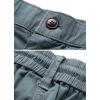 imagechouyatou Mens Drawstring Waist Big Pocket Beach Flat Front Summer Chino Shorts