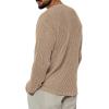 imagechouyatou Mens Essential VNeck Long Sleeve Knitted Pullover Sweater TopsKhaki