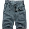 imagechouyatou Mens Drawstring Waist Big Pocket Beach Flat Front Summer Chino Shorts