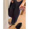 imagechouyatou Womens 2 Piece Outfits Open Front Maxi Cardigan Sweater and Cable Knit Bodycon Long Tank Dress Sets