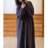 imagechouyatou Womens 2 Piece Outfits Open Front Maxi Cardigan Sweater and Cable Knit Bodycon Long Tank Dress Sets