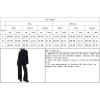 imagechouyatou Womens Casual 2 Piece Outfits Knitted Mock Neck Irregular Sweater Wide Leg Pants Set