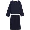 imagechouyatou Womens 2 Piece Outfits Crewneck Sweatshirt and ALine Skirt Sets Sweatsuit