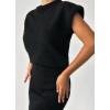 imagechouyatou Womens Two Piece Knit Sets Sleeveless Sweater Bodycon Skirt 2 Piece Outfits Loungewear
