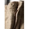 imagechouyatou Womens Vintage High Waisted Button Front Plaid Print Pleated Wool Loose Wide Leg Shorts