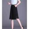 imagechouyatou Womens Chiffon Wide Leg Bermuda Shorts High Elastic Waisted Dressy Casual Capri Pants Culottes