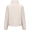 imagechouyatou Womens Faux Leather Puffer Jacket Long Sleeve Stand Collar Crop Winter Coat