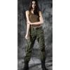imagechouyatou Womens Casual Camouflage Multi Pockets Cargo Pants