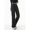 imagechouyatou Womens High Waisted Dress Pants Business Casual Work Pants Palazzo Wide Leg Trousers