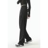 imagechouyatou Womens High Waisted Dress Pants Business Casual Work Pants Palazzo Wide Leg Trousers