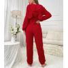 imagechouyatou Womens Comfy Animal Lounge Furry Sherpa Romper Onesie Pajamas Cute Ear Hood Sleepwear Cosplay