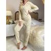 imagechouyatou Womens Comfy Animal Lounge Furry Sherpa Romper Onesie Pajamas Cute Hood Sleepwear Costume