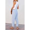 imagechouyatou Womens Summer Spaghetti Strap Demin Jumpsuits Casual Washed Pocketed Jean Overalls