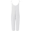 imagechouyatou Womens Summer Spaghetti Strap Harem Jumpsuits Casual Loose Linen Overalls Rompers Pants