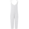 imagechouyatou Womens Summer Spaghetti Strap Harem Jumpsuits Casual Loose Linen Overalls Rompers Pants