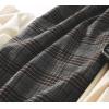 imagechouyatou Womens Vintage Plaid Wool Overall Jumper Dress Wool Blend Tunic Tank Mini Dress with PocketsPlaid