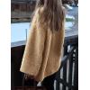 imagechouyatou Womens Winter Casual Fleece Jacket Fuzzy Oversized Button Down Sherpa Jacket Faux Fur Coat