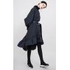 imagechouyatou Womens Winter Long Sleeve Quilted Tunic Dress High Low Flounce Midi Padded Puffer Dress