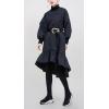 imagechouyatou Womens Winter Long Sleeve Quilted Tunic Dress High Low Flounce Midi Padded Puffer Dress