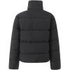 imagechouyatou Womens Winter Slant Zip Up Quilted Puffer Jacket Warm Cropped Puffy Down Jacket Coat