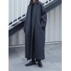 imagechouyatou Womens Winter Warm Trench Coat Down Cotton Puffer Jacket Padded Quilted Down Long Overcoat