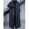 imagechouyatou Womens Winter Warm Trench Coat Down Cotton Puffer Jacket Padded Quilted Down Long Overcoat