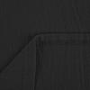 imagechouyatou Womens Casual Cotton Linen Dress Button Down Short Cuffed Sleeve Mini Shirt Dress with PocketsBlack