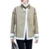 imagechouyatou Womens Winter Thicken Notch Lapel Button Down Sherpa Fleece Faux Suede Outerwear Jacket CoatGreen
