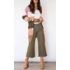 imagechouyatou Women Business Casual Color Block Striped Cardigan Sweater Open Front Long Knit Coatigan CoatPink