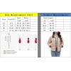 imagechouyatou Womens Winter Cute Lapel Collar Quilted Puffer Coat Button Down Contrast Trim Puffy Down JacketBrown