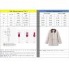 imagechouyatou Womens Winter Lightweight Quilted Jacket Contrast Color Collar Utility Puffer Jacket Down CoatArmy Green