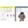 imagechouyatou Womens Cute Orange Pattern Pullover Sweater Color Block Crew Neck Knit Jumper TopsWine Red