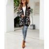 imagechouyatou Womens Western Aztec Print Button Down Boyfriend Knit Cardigan Sweaters with PocketsBlack