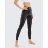 imageSTYLEWORD Womens Leggings High Waist Naked Feeling Pattern Yoga Pants Tummy Control Workout Running Elastic TightsGrey Camo19088L